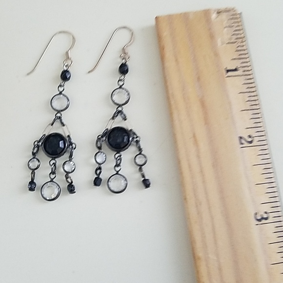 Fire and Ice Drop Earrings - Picture 2 of 2